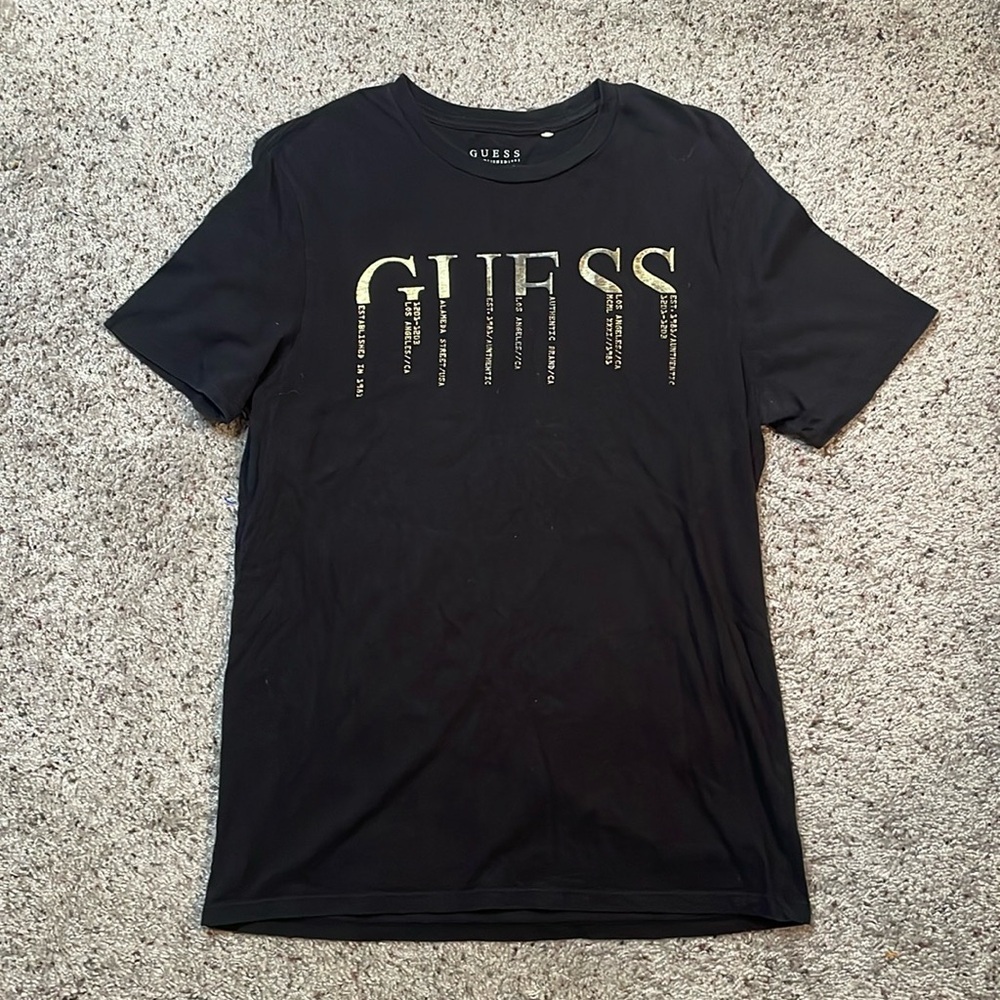 Guess Los‎ Angeles Black Short Sleeve T Shirt